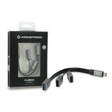 Conceptronic - HUBBIES01G hub de interfaz USB 3.2 Gen 2 (3.1 Gen 2) Type-C 5000 Mbit/s Gris