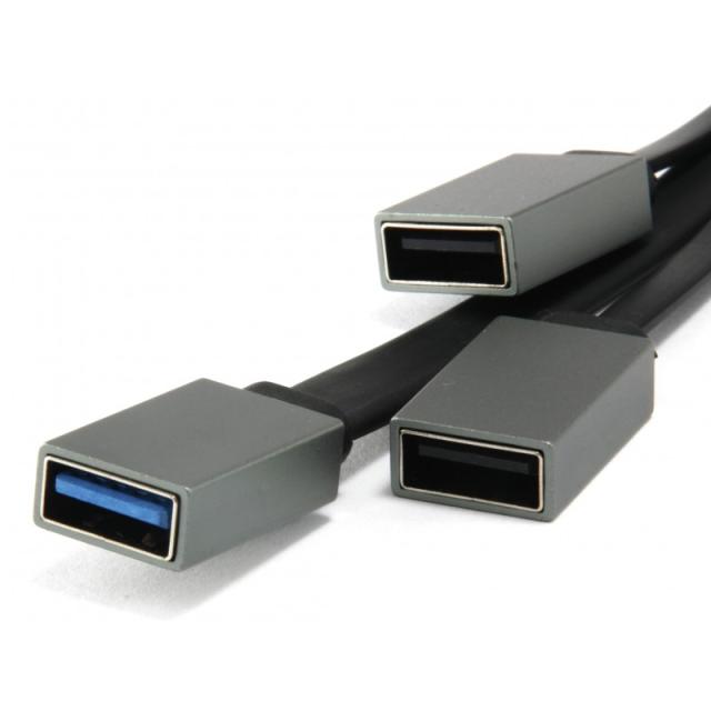 Conceptronic - HUBBIES01G hub de interfaz USB 3.2 Gen 2 (3.1 Gen 2) Type-C 5000 Mbit/s Gris