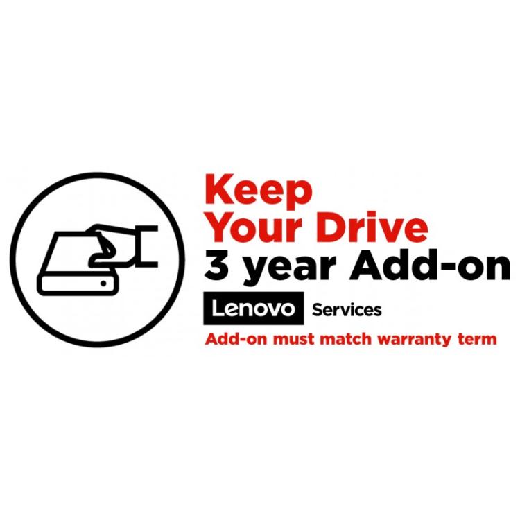 Lenovo - 3Y Keep Your Drive 1 licencia(s) 3 año(s) - 5PS0Q84405