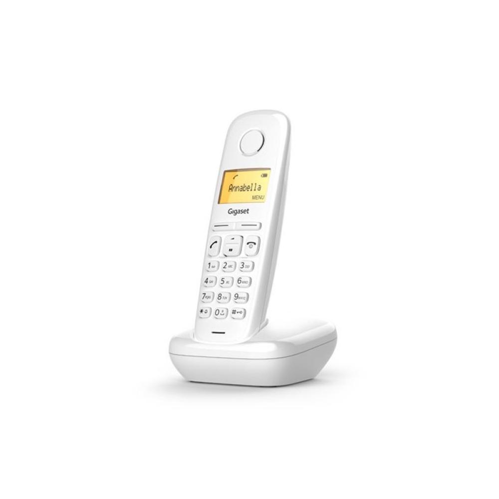 Gigaset - A170 Teléfono DECT Blanco Identificador de llamadas