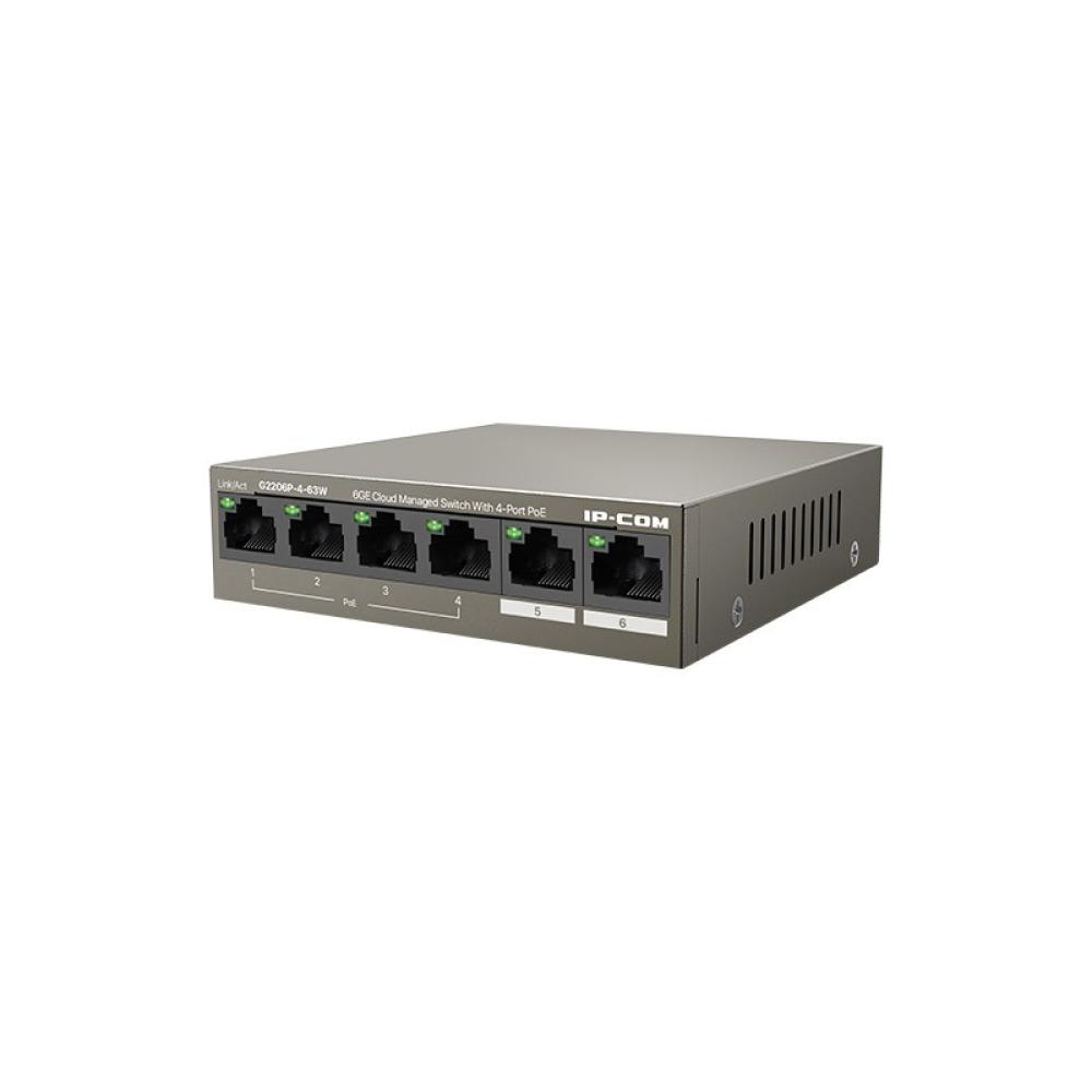IP-COM Networks - G2206P-4-63W switch Gestionado Gigabit Ethernet (10/100/1000) Energía sobre Ethernet (PoE)