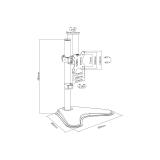 Equip - Soporte articulado de sobremesa para monitor de 13"-32