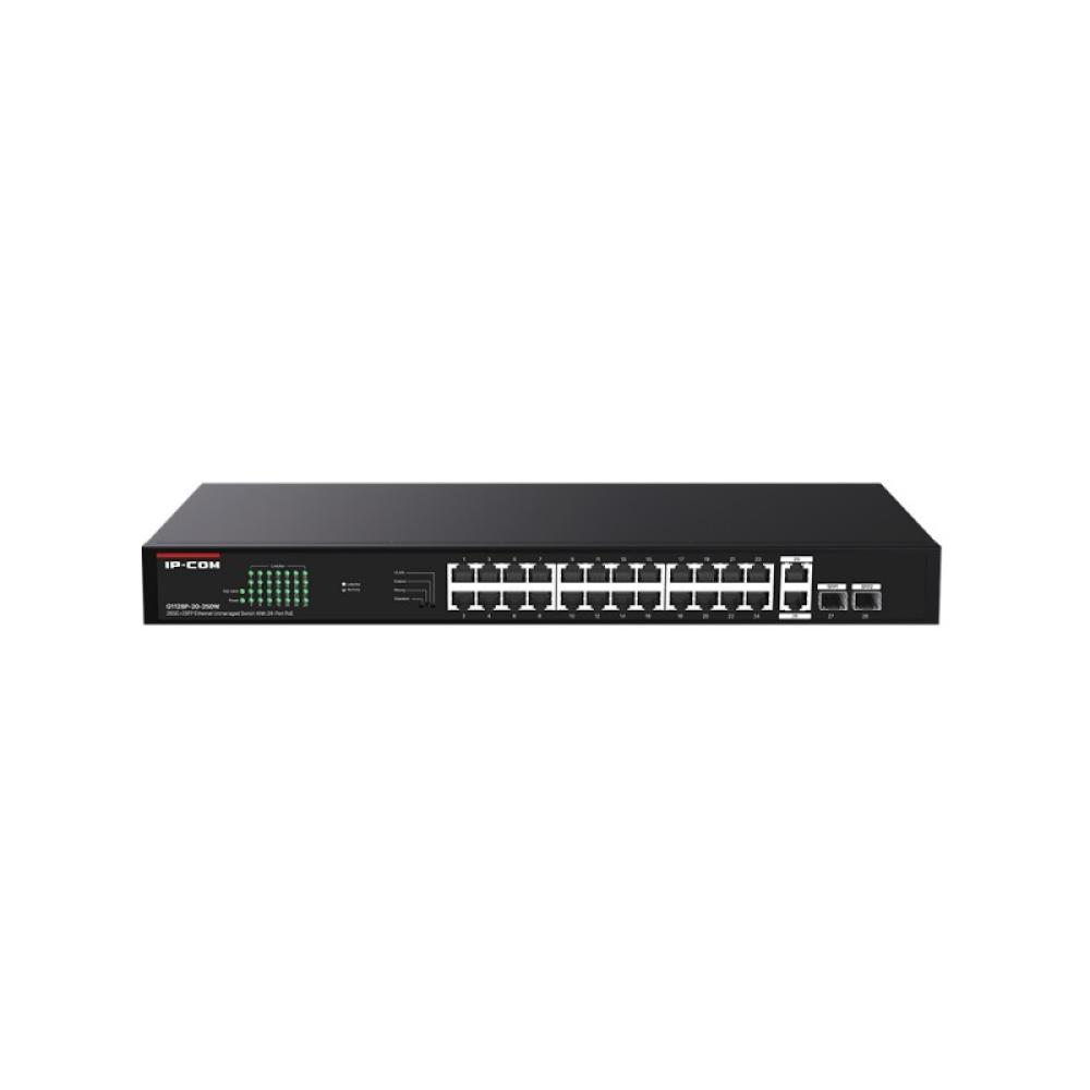 IP-COM Networks - G1128P-24-250W switch No administrado Gigabit Ethernet (10/100/1000) Energía sobre Ethernet (PoE)