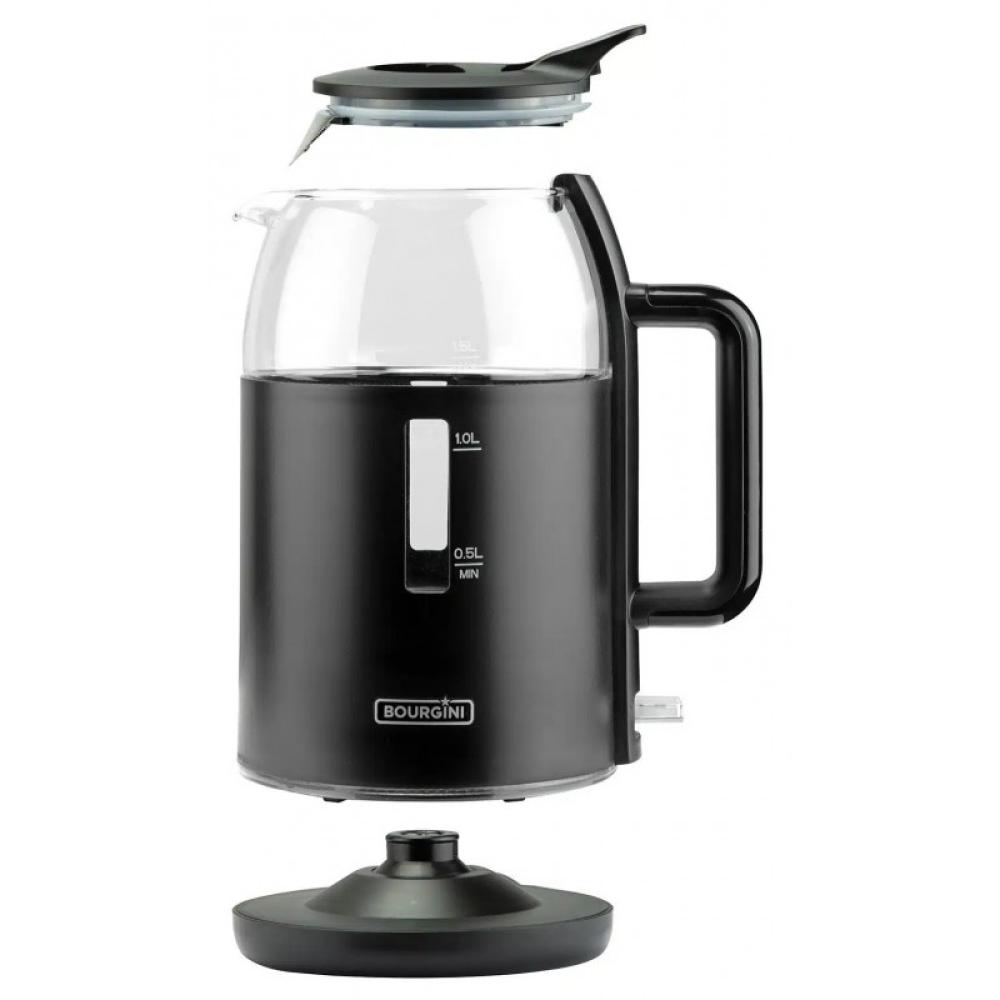 Bourgini - 23.6010.00.00 tetera eléctrica 1,5 L Negro