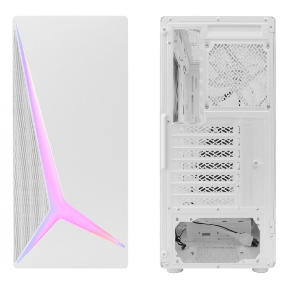 CoolBox - GAMING CAJA ATX GA450 STARLIGHT WHITE ARGB USB-C 3.2 GEN1 SIN FTE + 1 VENTILADOR