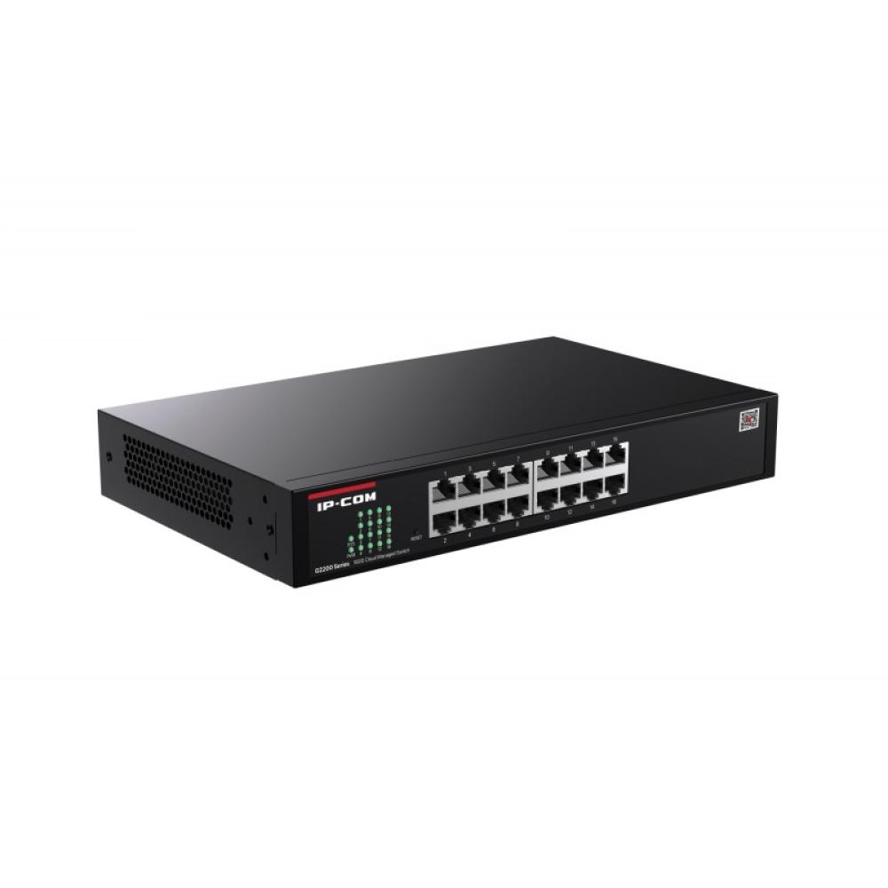 IP-COM Networks - G2216D switch Gestionado Gigabit Ethernet (10/100/1000) Negro