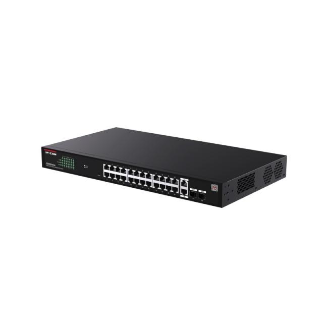 IP-COM Networks - G2228P-24-410W switch Gestionado Gigabit Ethernet (10/100/1000) Energía sobre Ethernet (PoE) Negro
