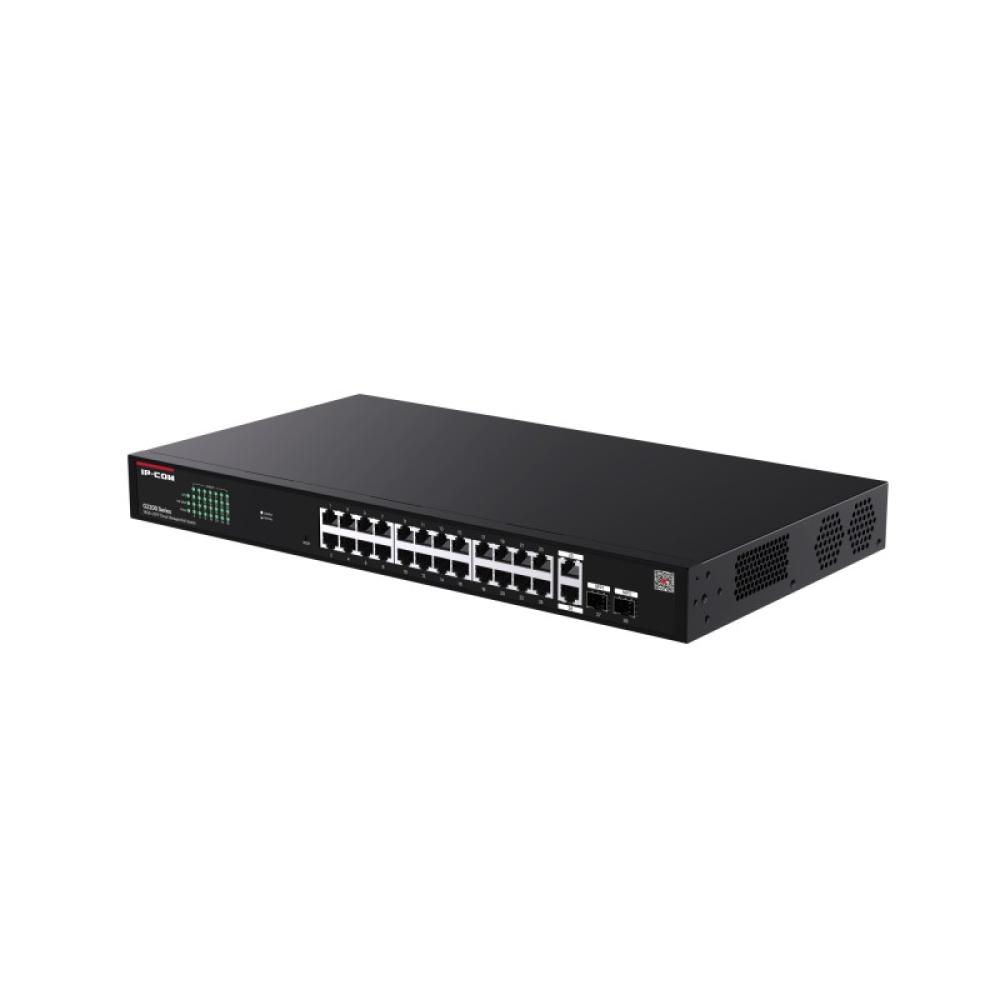 IP-COM Networks - G2228P-24-410W switch Gestionado Gigabit Ethernet (10/100/1000) Energía sobre Ethernet (PoE) Negro