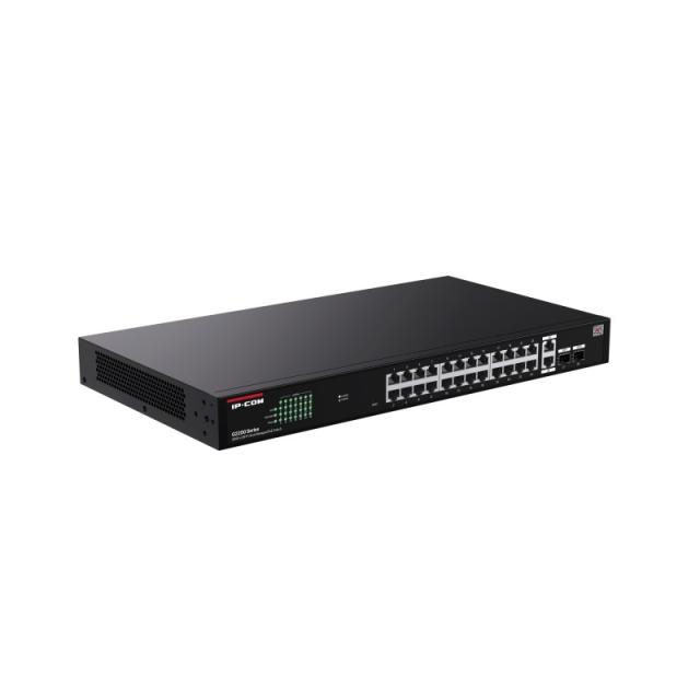 IP-COM Networks - G2228P-24-410W switch Gestionado Gigabit Ethernet (10/100/1000) Energía sobre Ethernet (PoE) Negro