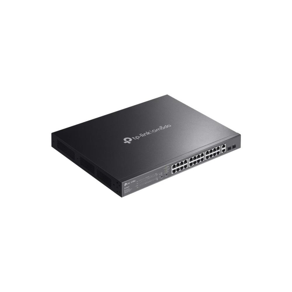 TP-Link - Omada ES228GMP switch Gestionado L2 Gigabit Ethernet (10/100/1000) Energía sobre Ethernet (PoE) Negro