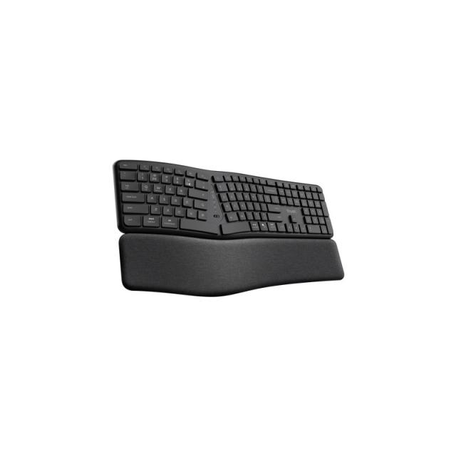 Trust - Keyra Teclado inalámbrico multidispositivo ergonómico