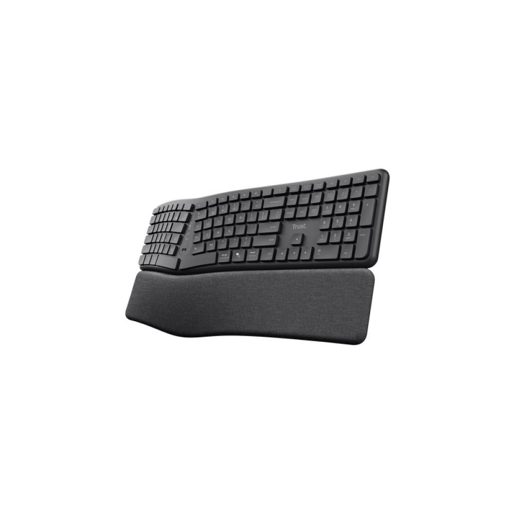 Trust - Keyra Teclado inalámbrico multidispositivo ergonómico