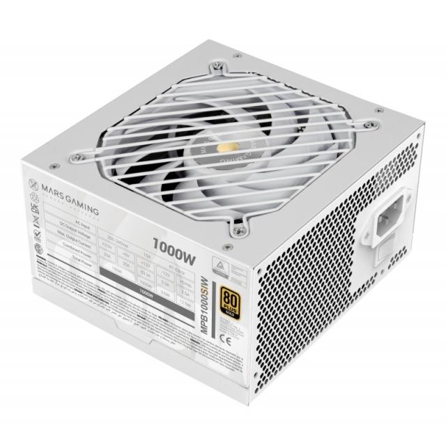 Mars Gaming - MPB1000SIW unidad de fuente de alimentación 1000 W 24-pin ATX ATX Blanco