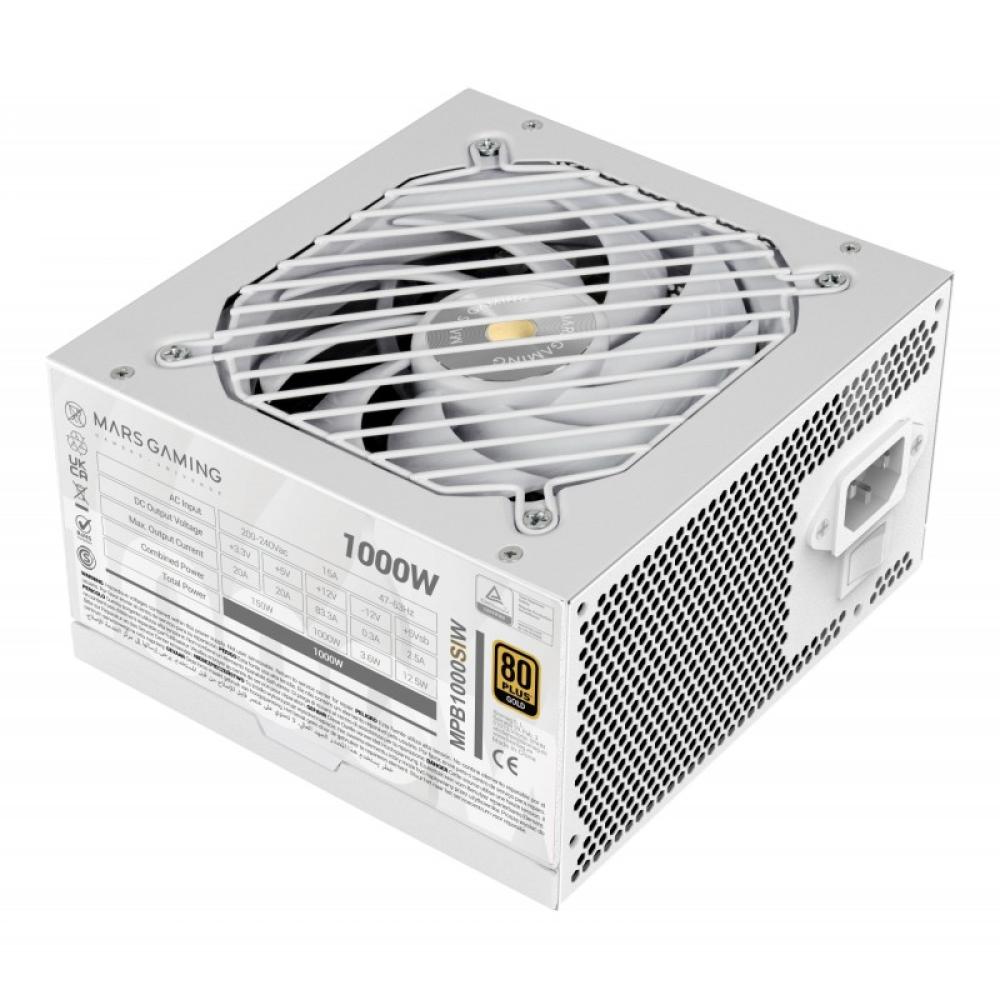 Mars Gaming - MPB1000SIW unidad de fuente de alimentación 1000 W 24-pin ATX ATX Blanco