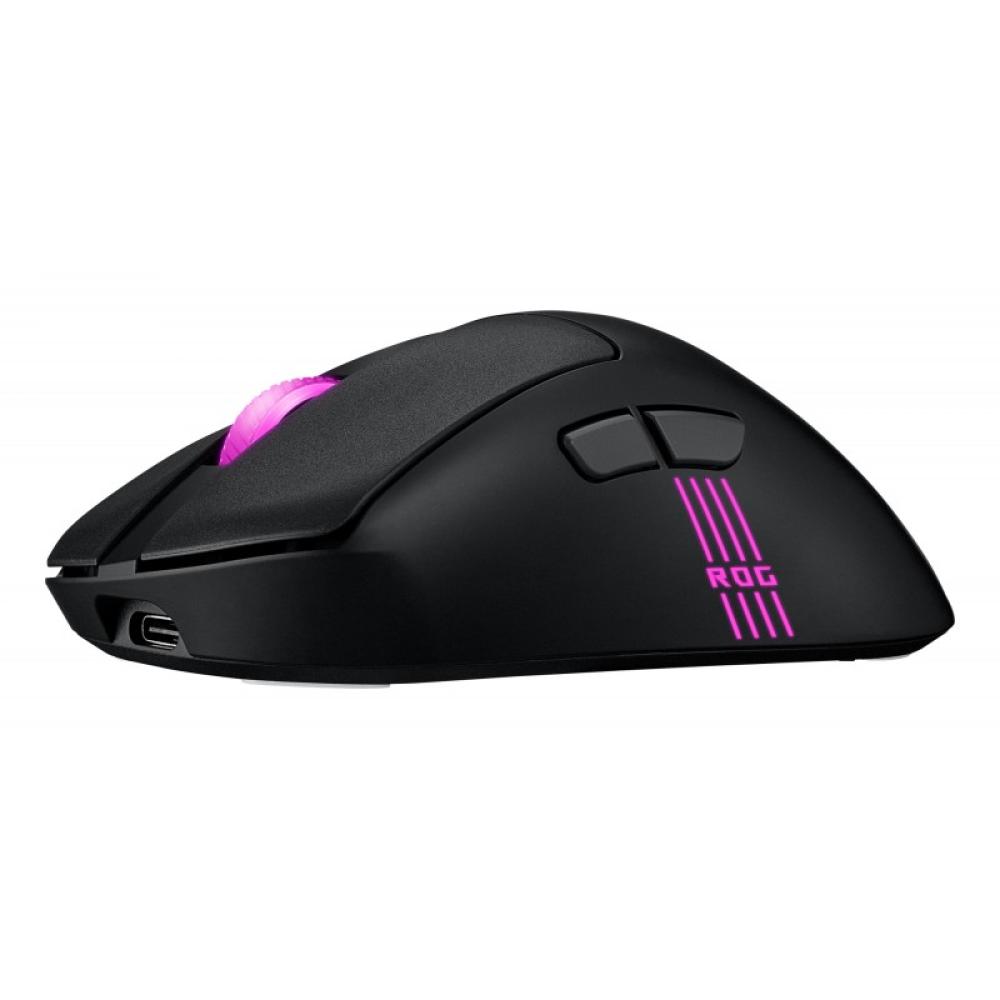 ASUS - ROG Keris II Origin BLK ratón Juego mano derecha RF Wireless + Bluetooth + USB Type-A Óptico 42000 DPI
