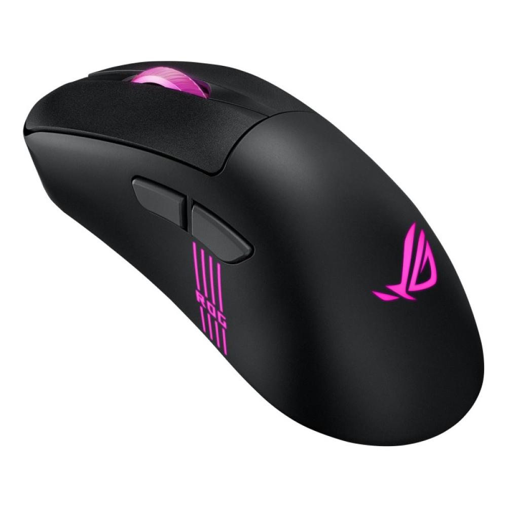 ASUS - ROG Keris II Origin BLK ratón Juego mano derecha RF Wireless + Bluetooth + USB Type-A Óptico 42000 DPI