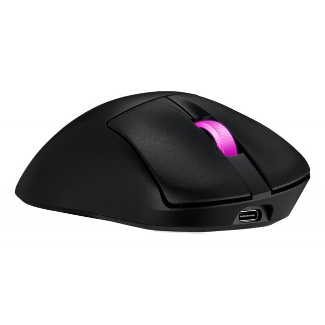 ASUS - ROG Keris II Origin BLK ratón Juego mano derecha RF Wireless + Bluetooth + USB Type-A Óptico 42000 DPI