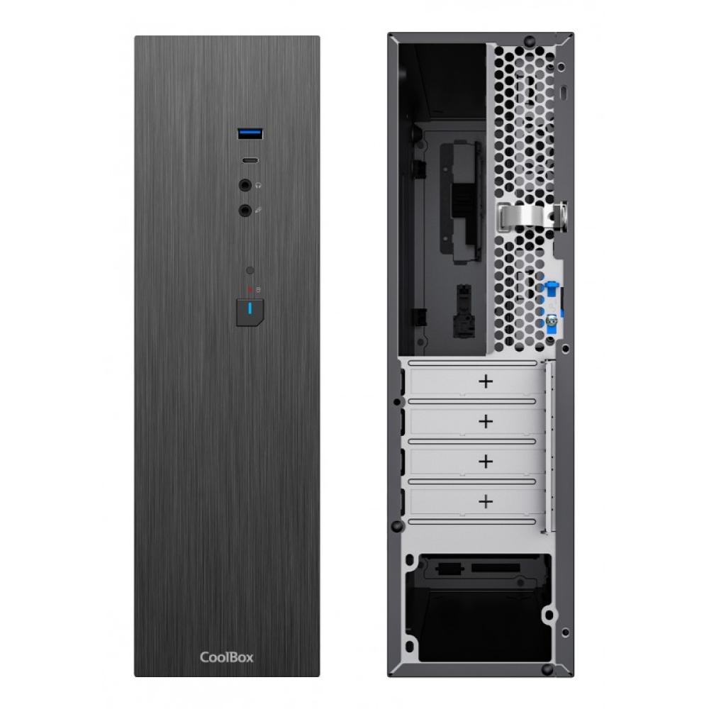 CoolBox - CAJA MATX SLIM T370 USB-C 3.2 GEN1 FTE.300TBZ 300W 80+BRONZE