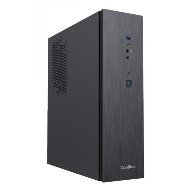 CoolBox - CAJA MATX SLIM T370 USB-C 3.2 GEN1 FTE.300TBZ 300W 80+BRONZE