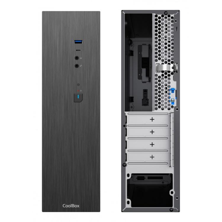 CoolBox - CAJA MATX SLIM T370 USB-C 3.2 GEN1 FTE.500GRT 500W
