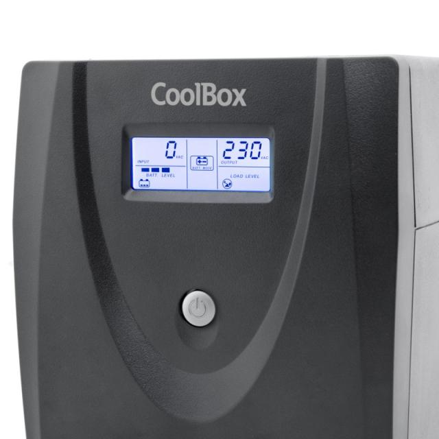 CoolBox - SAI GUARDIAN3 LCD 800VA 480W 2 SCHUKOS + SOFTWARE