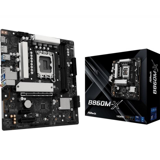 Asrock - B860M-X Intel B860 LGA 1851 (Socket V1) micro ATX
