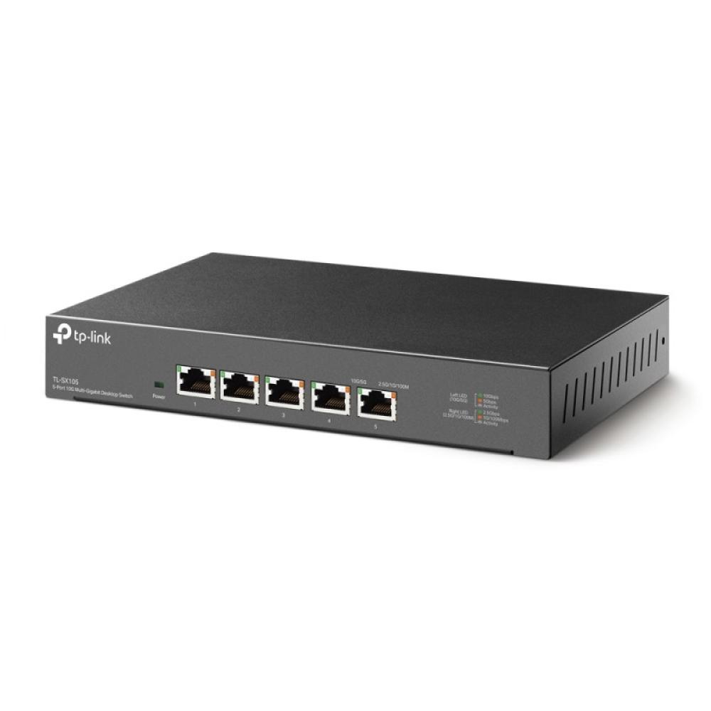 TP-Link - TL-SX105 switch No administrado 10G Ethernet (100/1000/10000) Negro