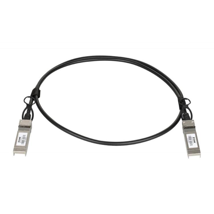 D-Link - DEM-CB100S28 Cable de fibra óptica e InfiniBand 1 m SFP28 Negro, Plata