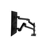 Ergotron - LX Pro Series 45-690-292 soporte para monitor 68,6 cm (27") Escritorio Negro