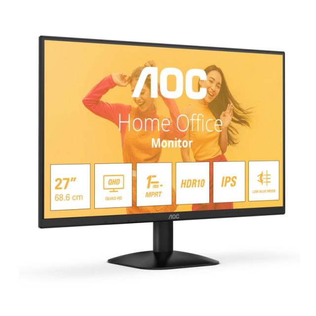 AOC - B3 Q27B35E pantalla para PC 68,6 cm (27") 2560 x 1440 Pixeles Quad HD LED Negro
