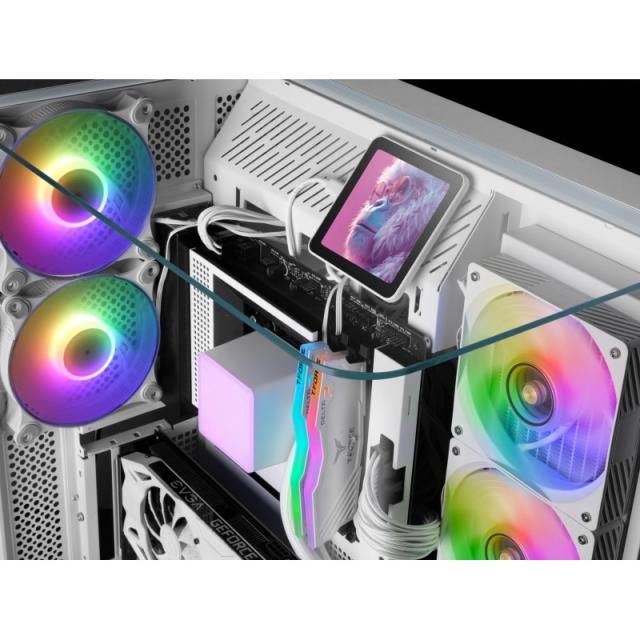 Mars Gaming - ML-VISIONPRO360W Procesador Sistema de refrigeración líquida todo en uno 12 cm Blanco 1 pieza(s)