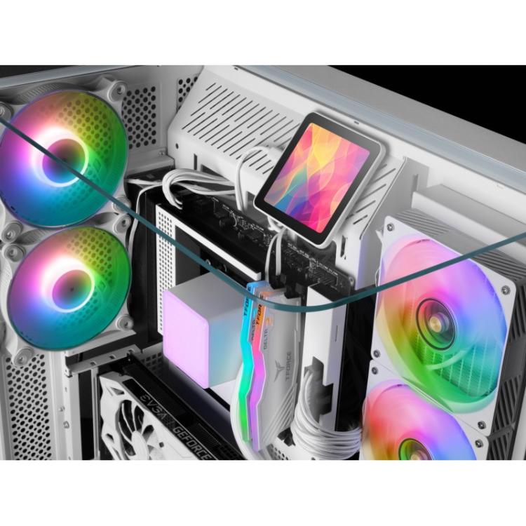 Mars Gaming - ML-VISIONPRO240W Procesador Sistema de refrigeración líquida todo en uno 12 cm Blanco 1 pieza(s)