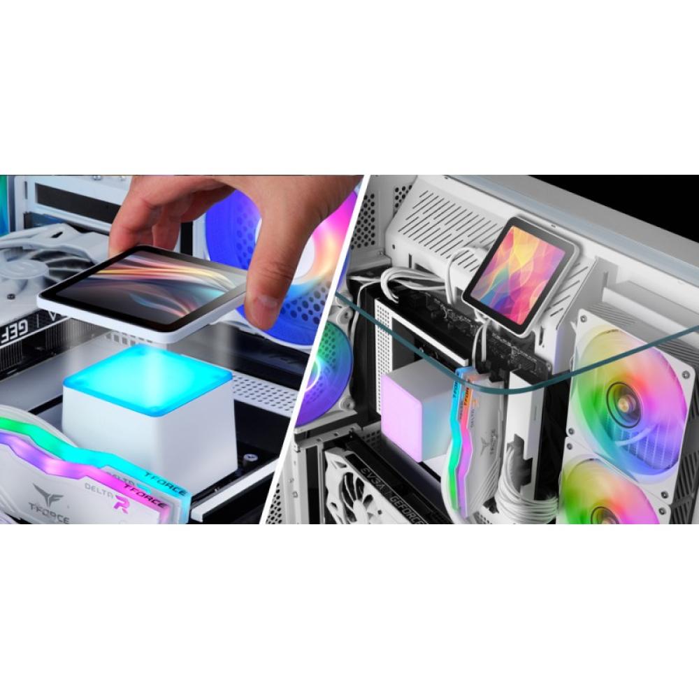 Mars Gaming - ML-VISIONPRO240W Procesador Sistema de refrigeración líquida todo en uno 12 cm Blanco 1 pieza(s)