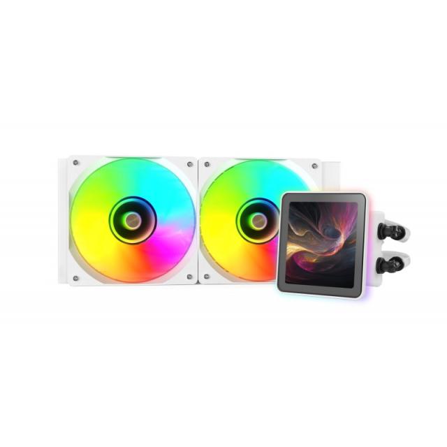 Mars Gaming - ML-VISIONPRO240W Procesador Sistema de refrigeración líquida todo en uno 12 cm Blanco 1 pieza(s)