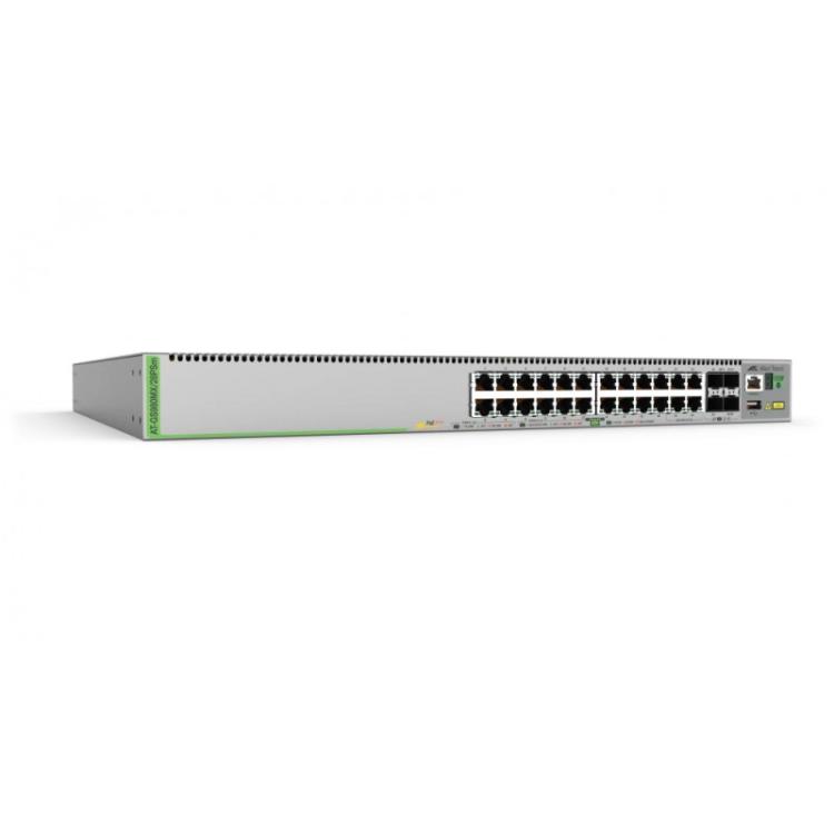 Allied Telesis - AT-GS980MX/28PSM-50 switch Gestionado L3 Gigabit Ethernet (10/100/1000) Energía sobre Ethernet (PoE) 1U Gris