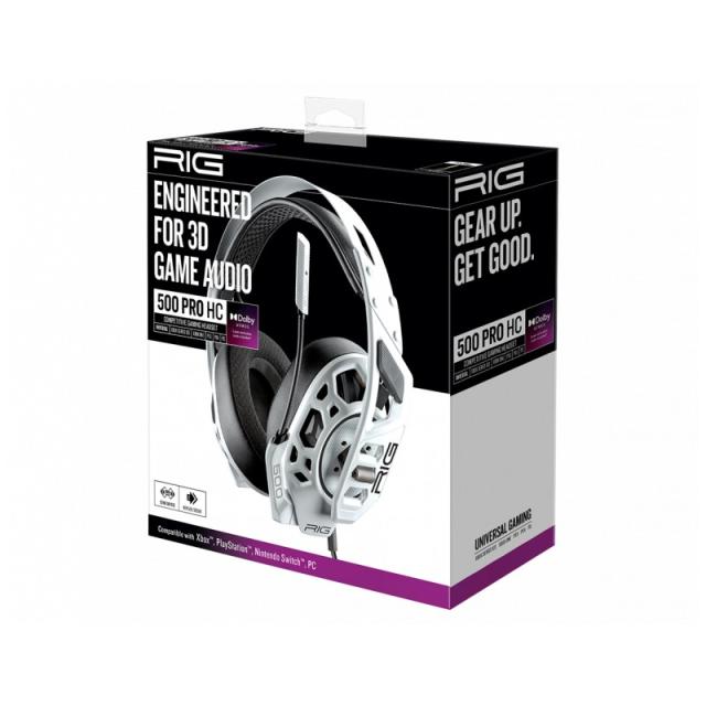 NACON - RIG 500 PRO HC GEN2 Auriculares Alámbrico Diadema Juego Blanco