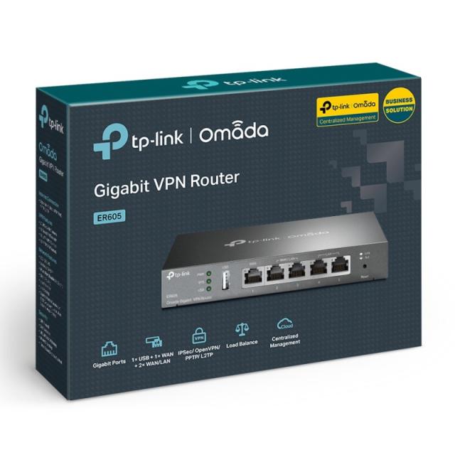 TP-Link - Omada ER605 router Gigabit Ethernet Negro