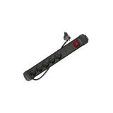 Lanberg - SP1-05F-0500-BK base múltiple 5 m 5 salidas AC Interior Negro