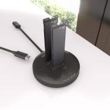 AISENS - Estacion De Docking De Doble Bahia NVME a USB 3.2 Gen2x2, Clone, Negro