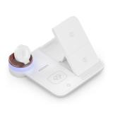 AISENS - Cargador Inalambrico USB-C 4 en 1 De 15W Para Movil, Apple Watch, Auriculares Con Estuche De Carga, - ASCH-15W4WC061-W