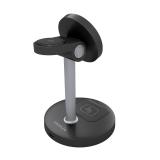 AISENS - Cargador Inalambrico USB-C 4 en 1 De 15W Para Movil, Apple Watch, Auriculares Con Estuche De Carga, - ASCH-15W3WC066-BK