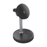 AISENS - Cargador Inalambrico USB-C 4 en 1 De 15W Para Movil, Apple Watch, Auriculares Con Estuche De Carga, - ASCH-15W3WC066-BK