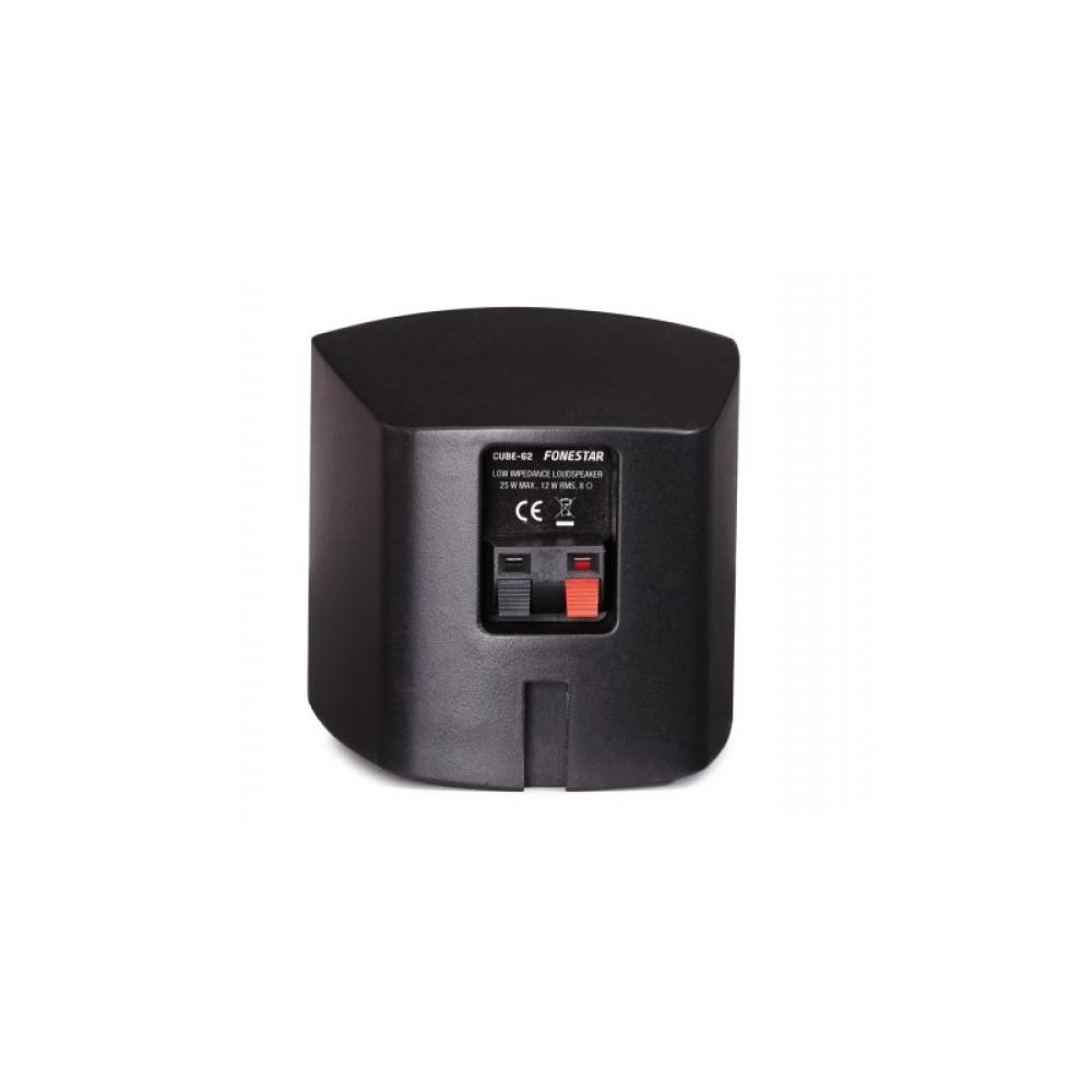 Fonestar - CUBE-62 altavoz De 2 vías Negro Alámbrico 12 W