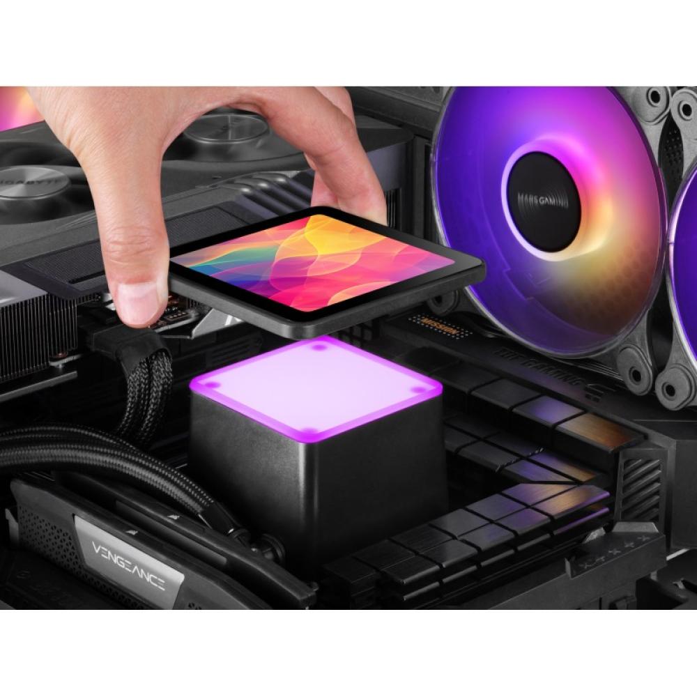 Mars Gaming - ML-VISIONPRO360 Procesador Sistema de refrigeración líquida todo en uno 12 cm Negro 1 pieza(s)