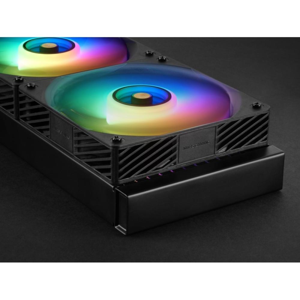 Mars Gaming - ML-VISIONPRO360 Procesador Sistema de refrigeración líquida todo en uno 12 cm Negro 1 pieza(s)
