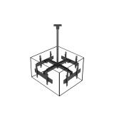 Equip - Soporte de techo para TV de pantalla cuádruple de 37"-65