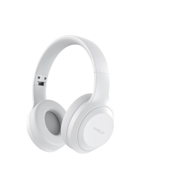 Celly - WAVEBEATWH auricular y casco Auriculares Inalámbrico Diadema Llamadas/Música USB Tipo C Blanco