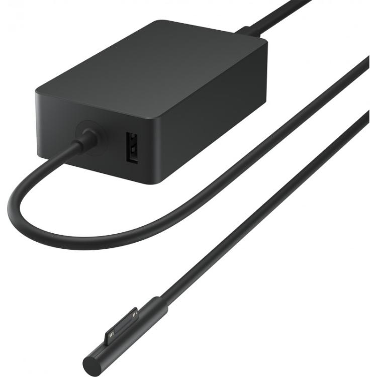 Microsoft - Surface 65W Power Supply Portátil, Tableta Negro Corriente alterna Interior - W8Y-00006