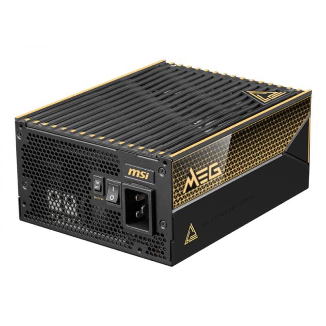 MSI - MEG Ai1600T PCIE5 unidad de fuente de alimentación 1600 W 24-pin ATX ATX Negro