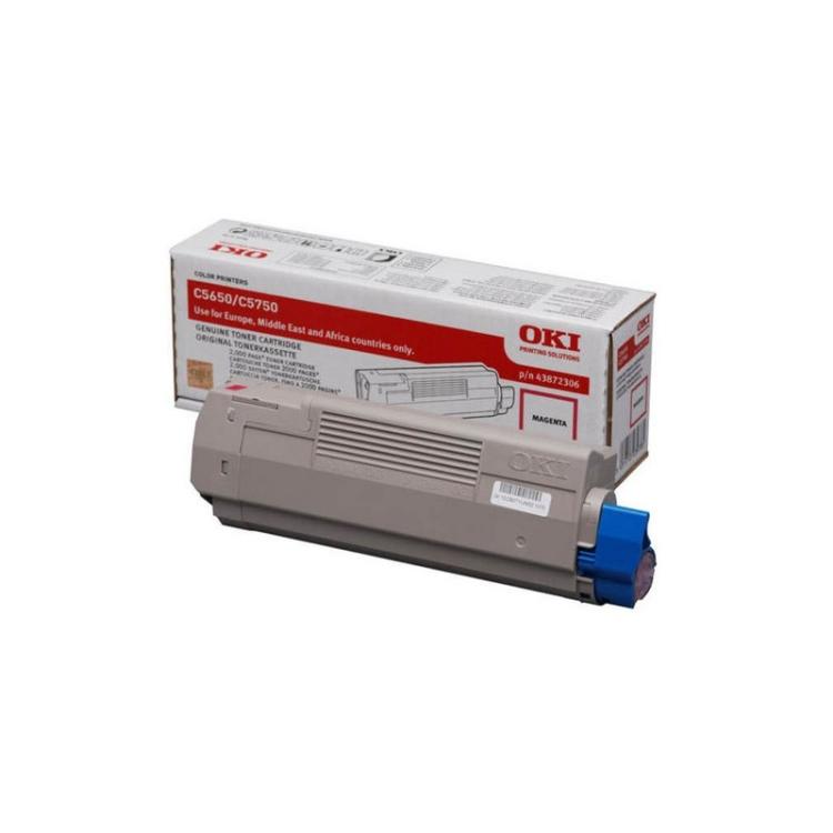 OKI - 43872306 cartucho de tóner 1 pieza(s) Original Magenta